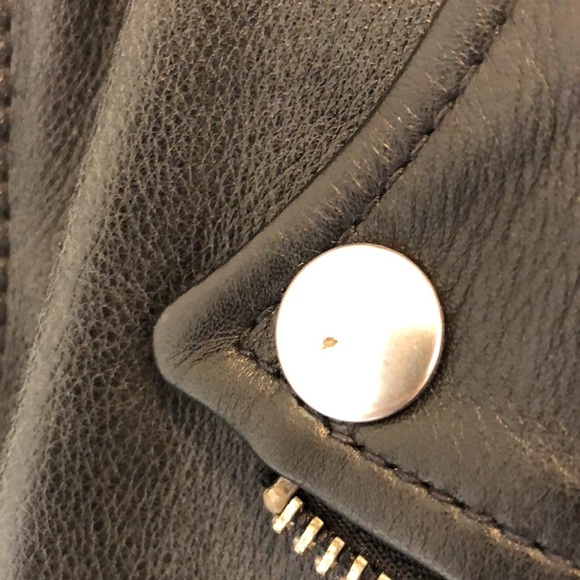 NWT Madewell Leather Motorcycle Jacket - Picture 8 of 11